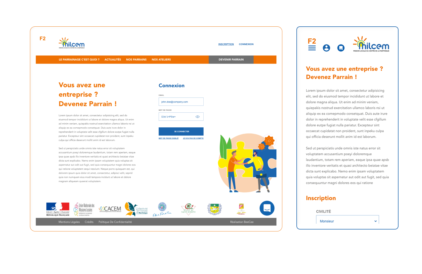 MILCEM Plateforme parrainage